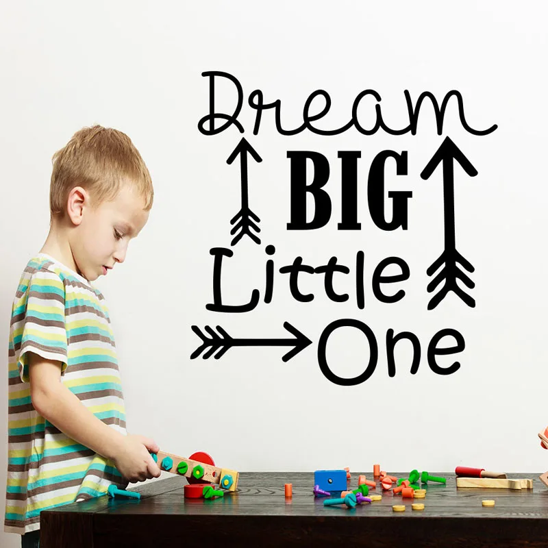 ZOOYOO Dream Big Little One Wall Decals Quote Arrow Decal Kids Nursery Vinyl Stickers Home Bedroom Decor
ZOOYOO Dream Big Little One Wall Decals Quote Arrow Decal Kids Nursery Vinyl Stickers Home Bedroom Decor