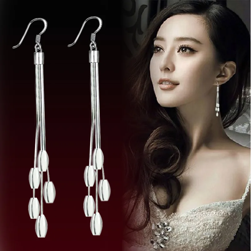 Wholesale 925 Sterling Silver Fashion Ear Of Wheat Ladies Tassels Drop Earrings Jewelry Female Christmas Gift Drop Shipping Girl
Wholesale 925 Sterling Silver Fashion Ear Of Wheat Ladies Tassels Drop Earrings Jewelry Female Christmas Gift Drop Shipping Girl