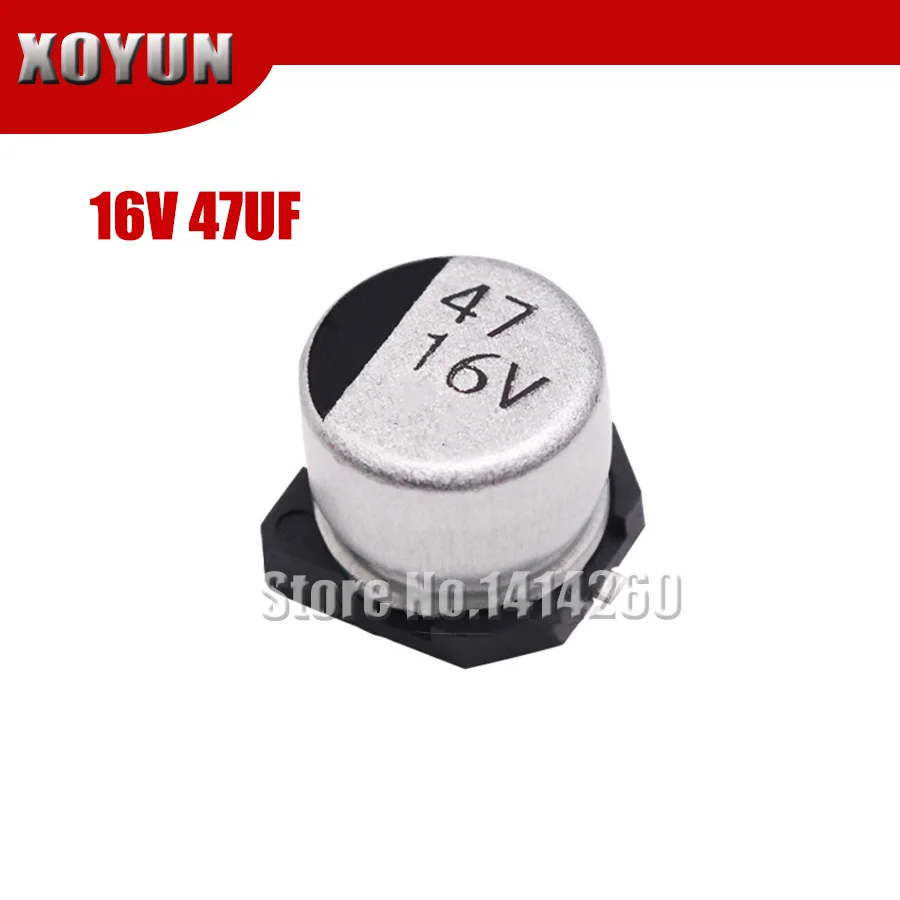 10PCS Electrolytic capacitor 16V47UF SMD aluminum electrolytic capacitor 47uf 16v
10PCS Electrolytic capacitor 16V47UF SMD aluminum electrolytic capacitor 47uf 16v