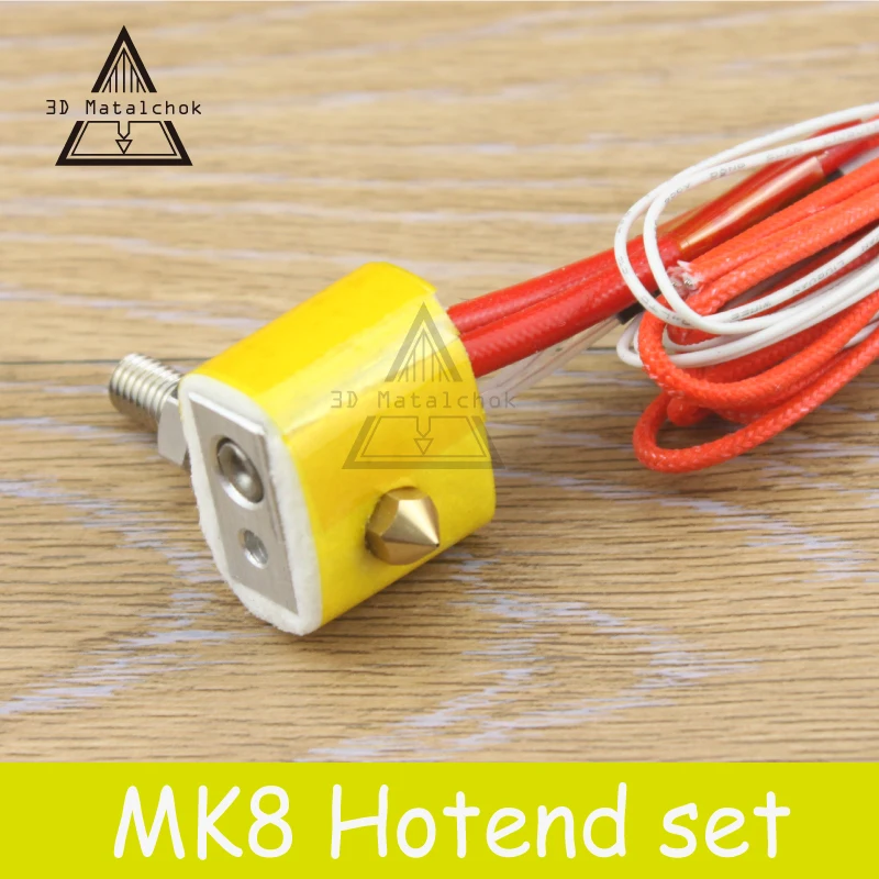 MK8 Assembled Extruder Hot End kit for i3 3D Printer 12v/24v 1.75mm 0.4mm Nozzle 3D printer aluminum heating block
MK8 Assembled Extruder Hot End kit for i3 3D Printer 12v/24v 1.75mm 0.4mm Nozzle 3D printer aluminum heating block