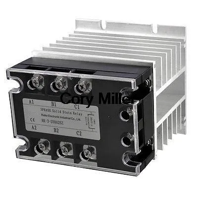 DC-AC 25A 5-32VDC/380VAC трехфазный SSR твердотельные реле w алюминиевый радиатор
DC-AC 25A 5-32VDC/380VAC трехфазный SSR твердотельные реле w алюминиевый радиатор