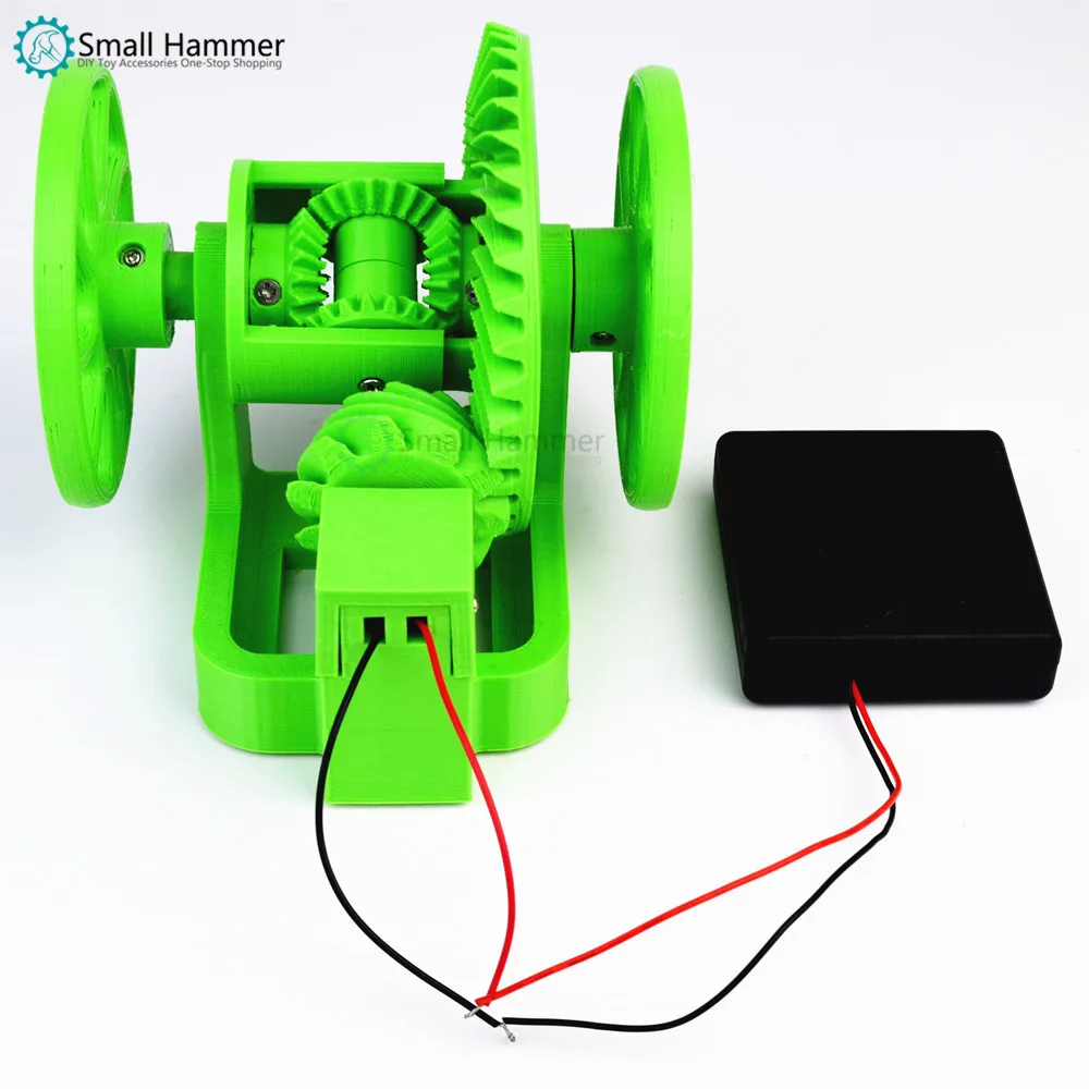 Car differential simple simulation model with battery box 3D technology printing creative DIY
Car differential simple simulation model with battery box 3D technology printing creative DIY