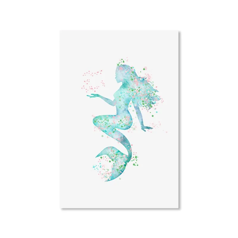 Watercolor Mermaid Wall Art Print And Poster Classical Character Canvas Pictures Wall Decor Painting Printed On Canvas
Watercolor Mermaid Wall Art Print And Poster Classical Character Canvas Pictures Wall Decor Painting Printed On Canvas