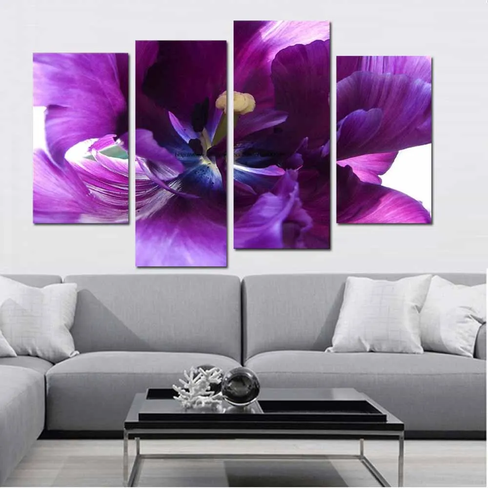 Modern Flower Art 100%Handmade Four Panels Purple Flower Canvas Oil Painting Flower Picture Living Room Bedroom Home Wall Decor
Modern Flower Art 100%Handmade Four Panels Purple Flower Canvas Oil Painting Flower Picture Living Room Bedroom Home Wall Decor