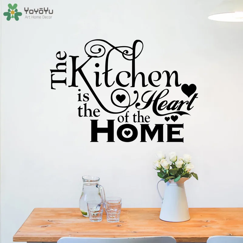 YOYOYU Wall Decal Kitchen Accessories Vinyl Wall Stickers Heart Of The Home Quote Removable Muraux Decoration Modern Decor CT636
YOYOYU Wall Decal Kitchen Accessories Vinyl Wall Stickers Heart Of The Home Quote Removable Muraux Decoration Modern Decor CT636