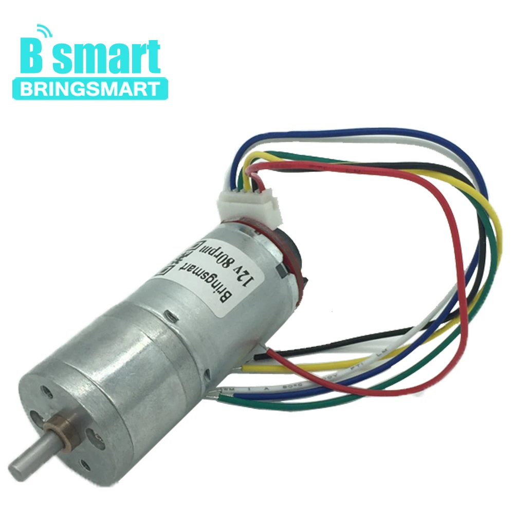 Bringsmart мотор кодировщик с двигателем 12 В постоянного тока кодирующий диск высоким