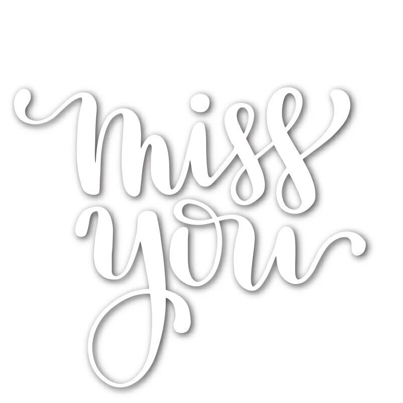 Miss You Letters Words Metal Cutting Dies Stencil 2019 For DIY Scrapbooking Decorative Embossing Handcraft Die Cutting Template
Miss You Letters Words Metal Cutting Dies Stencil 2019 For DIY Scrapbooking Decorative Embossing Handcraft Die Cutting Template