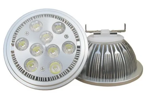 

2 year warranty free shipping sale AC85-265V G53 AR111 9W LED spotlight,990lm 9*1W led bulb lamp light