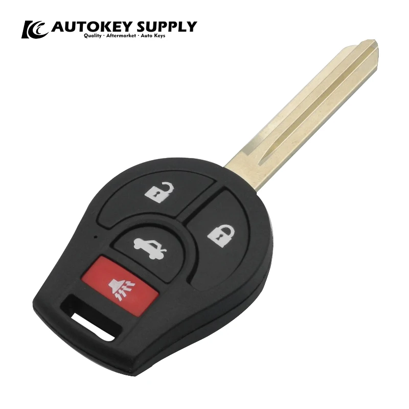 AUTOKEY SUPPLY factory direct sales.car styling for Nissan 3+1 buttons remote key bade 433Mhz car AKNIC401 | Автомобили и