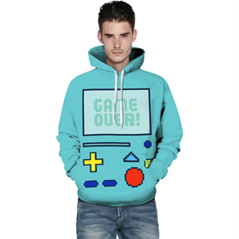 Harajuku 3D Print Adventure go Beemo Sweatshirts Fashion Long sleeve with hat Women BMO Hoodies Cartoon Hoody Hooded Pullover
Harajuku 3D Print Adventure go Beemo Sweatshirts Fashion Long sleeve with hat Women BMO Hoodies Cartoon Hoody Hooded Pullover