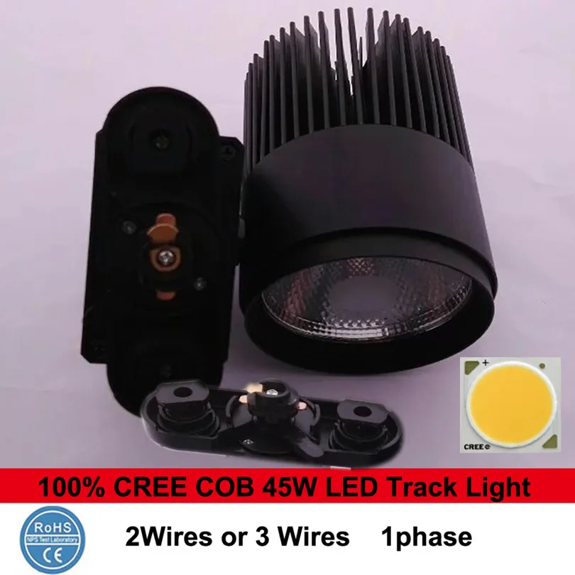 CREE 45W LED Track Lights COB 130-140lm/W Modern Kitchen Ceiling Commercial Industrial Shop Store Rail Spotlight Indoor Lighting | Освещение