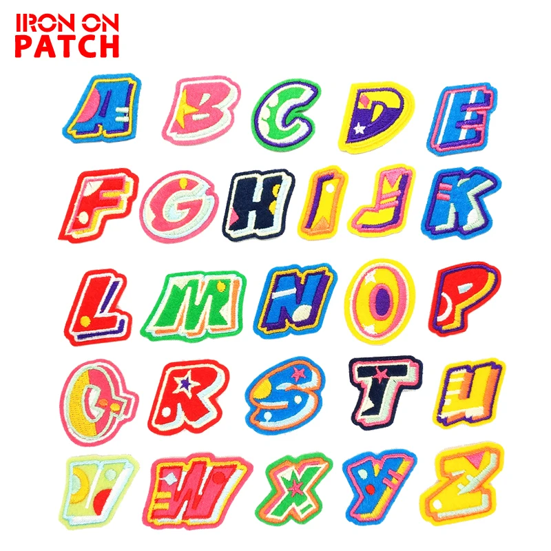 English Alphabet Letter Mixed Embroidered Iron On Patch For Clothing Badge Paste For Clothes Bag Pant Sewing
English Alphabet Letter Mixed Embroidered Iron On Patch For Clothing Badge Paste For Clothes Bag Pant Sewing