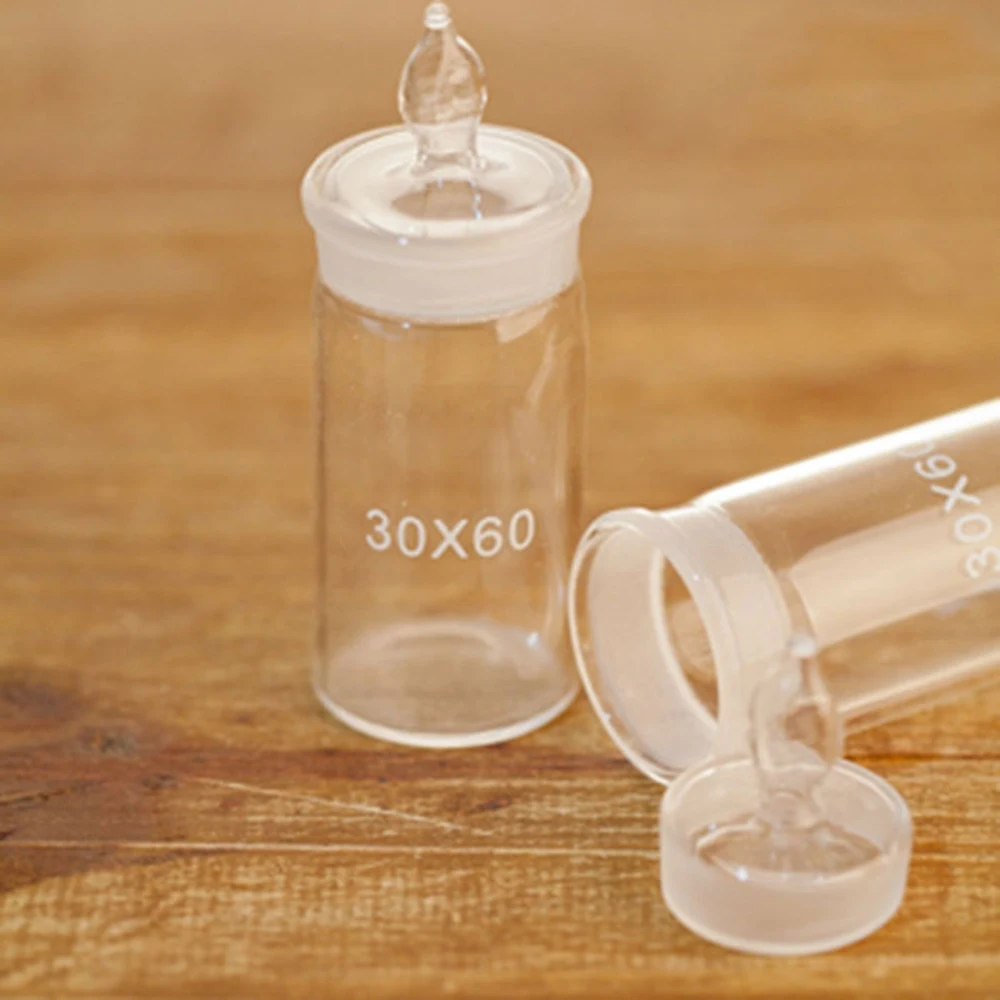2pcs 30x60mm Glass Weighing Bottle In Low Form Glass Weighing Specific Gravity Bottle
2pcs 30x60mm Glass Weighing Bottle In Low Form Glass Weighing Specific Gravity Bottle