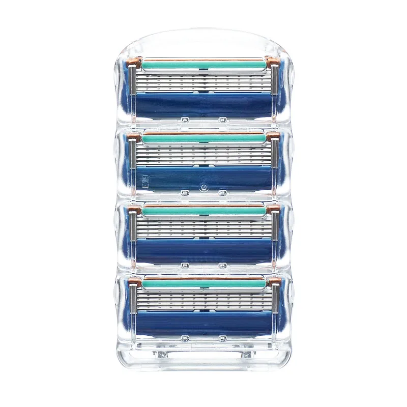 4pcs/lot Razor Blade For Men Face Care 5Layers Shaving Cassette Stainless Steel Safety Blades Suit For Gillettee Fusione
4pcs/lot Razor Blade For Men Face Care 5Layers Shaving Cassette Stainless Steel Safety Blades Suit For Gillettee Fusione