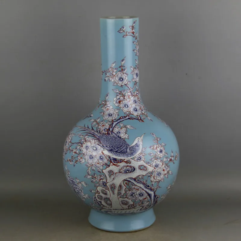 Qing Dynasty kang xi античная ваза из китайского фарфора Цзиндэчжэнь Селадон Пастельная коллекция ручная работа птица ваза для цветов
Qing Dynasty kang xi античная ваза из китайского фарфора Цзиндэчжэнь Селадон Пастельная коллекция ручная работа птица ваза для цветов