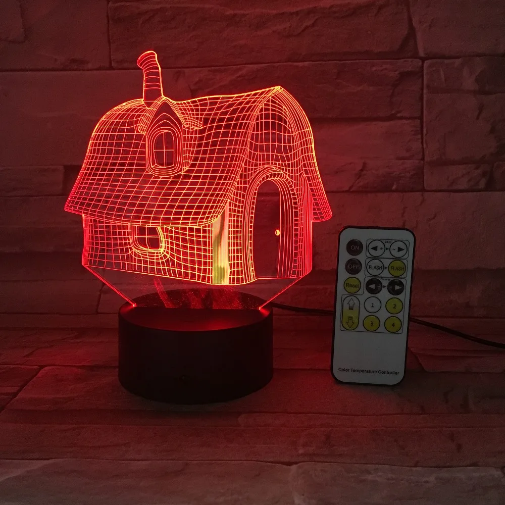 Old House Nightlight 3D USB Touch Switch Remote Control Acrylic 7 Colors Gradient Atmosphere Lamps DIY Kids Gifts Drop Shipping
Old House Nightlight 3D USB Touch Switch Remote Control Acrylic 7 Colors Gradient Atmosphere Lamps DIY Kids Gifts Drop Shipping