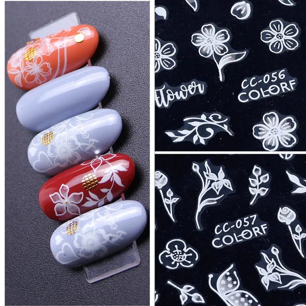 Newest CC-056 57 Transparent flowers design 3d nail sticker back adhesive nail decal decoration tools
Newest CC-056 57 Transparent flowers design 3d nail sticker back adhesive nail decal decoration tools