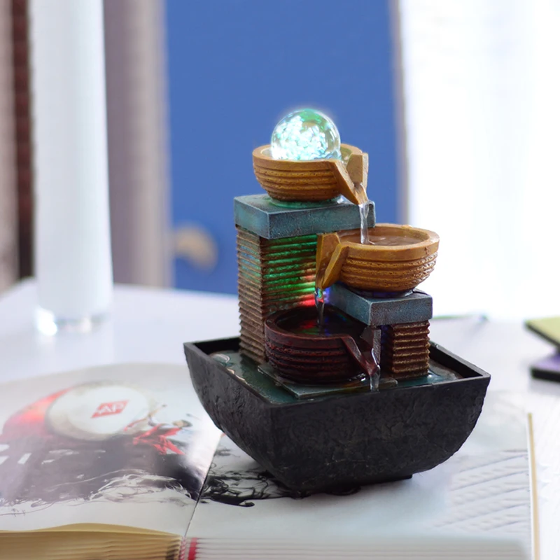 Chinese Water Fountains Decoration Crafts Vintage Household Water Fountain Room Office Furnishings Creative Decoration With LED
Chinese Water Fountains Decoration Crafts Vintage Household Water Fountain Room Office Furnishings Creative Decoration With LED