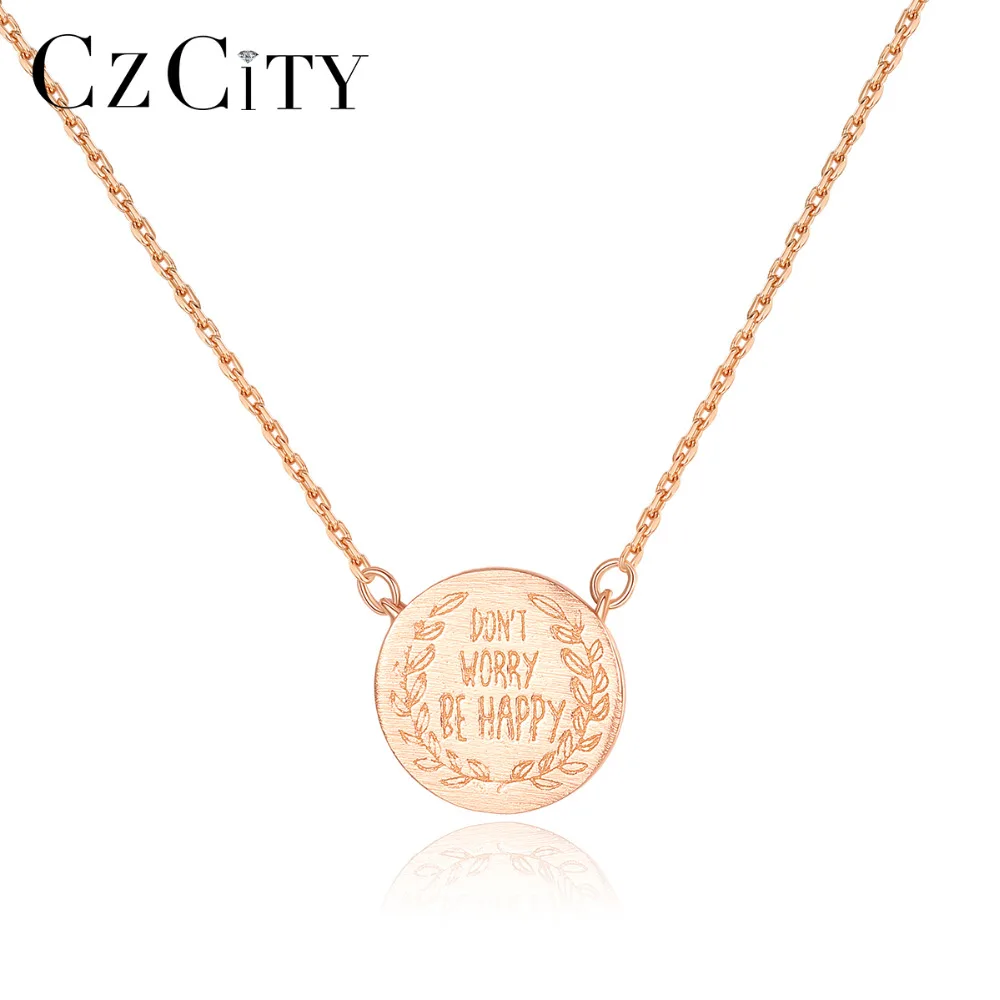 CZCITY Genuine 925 Sterling Silver Round Letter Pendant Necklace for Women Engagement Wedding Fine Jewelry Silver Collier SN0353
CZCITY Genuine 925 Sterling Silver Round Letter Pendant Necklace for Women Engagement Wedding Fine Jewelry Silver Collier SN0353