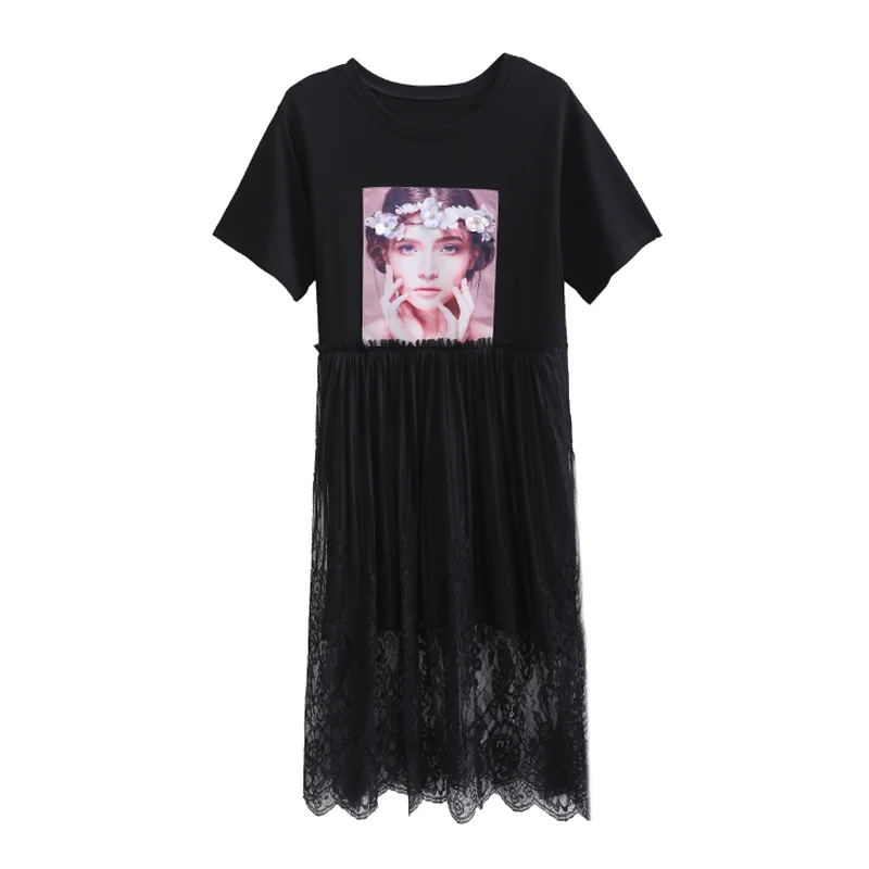 Willstage 4XL Plus size Dress Women Lace patchwork Oversize Long Dresses black pattern big yards dress splicing long dress
Willstage 4XL Plus size Dress Women Lace patchwork Oversize Long Dresses black pattern big yards dress splicing long dress