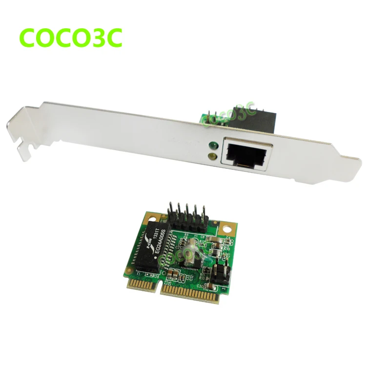 Мини контроллер сетевой Lan PCIE гигабитная Ethernet карта 10/100/1000 Base T с кронштейном