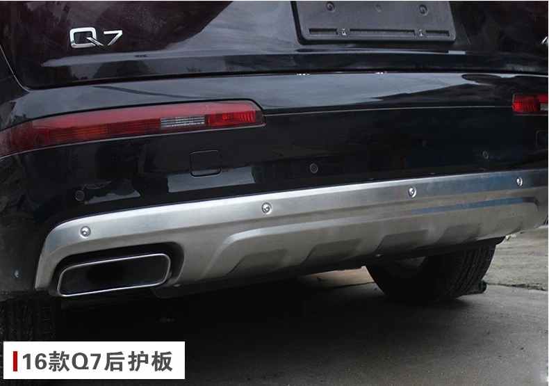 For Audi Q7 2016.2017.2018 Front + Rear Bumper Diffuser Stainless steel Bumpers Guard skid plate car accessories
For Audi Q7 2016.2017.2018 Front + Rear Bumper Diffuser Stainless steel Bumpers Guard skid plate car accessories