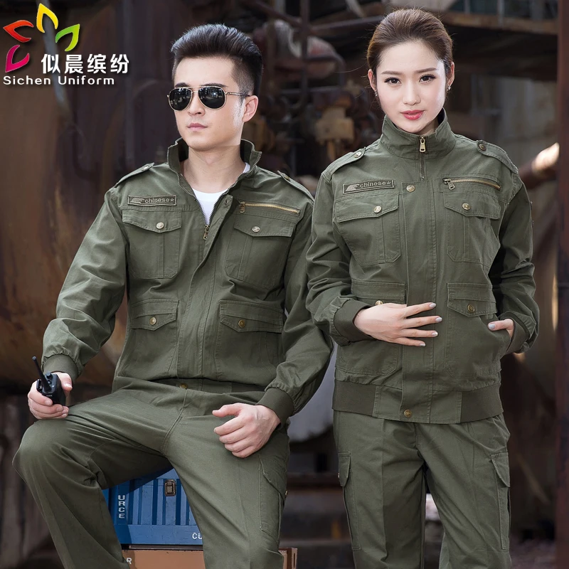 100% cotton work wear set thickening male spring and autumn long-sleeve tooling Military uniform Working Outfit
100% cotton work wear set thickening male spring and autumn long-sleeve tooling Military uniform Working Outfit