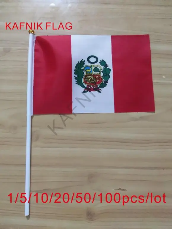 KAFNIK ,10/20/50/100pcs Flag of Peru, hand flag-waver hand flag 14 * 21CM free shipping
KAFNIK ,10/20/50/100pcs Flag of Peru, hand flag-waver hand flag 14 * 21CM free shipping