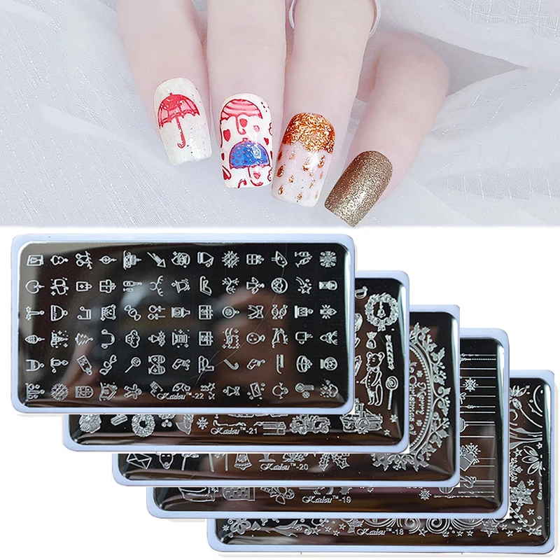 2021 Nail Stamping Plates KADOU(1-22) Winter Xmas Cartoon 3D Nail Art Stamp Template With White Pad For Christams Stamping Gift
2021 Nail Stamping Plates KADOU(1-22) Winter Xmas Cartoon 3D Nail Art Stamp Template With White Pad For Christams Stamping Gift