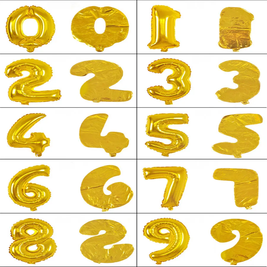 32inch Golden Silver Number Foil Balloons Kids Adults Birthday Gifts Decorations Helium Air Ball Wedding Ballons Party Supplies
32inch Golden Silver Number Foil Balloons Kids Adults Birthday Gifts Decorations Helium Air Ball Wedding Ballons Party Supplies