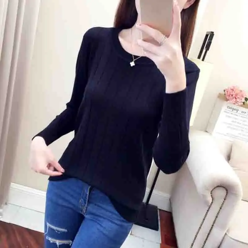 women sweaters and pullovers 2019 Korean Autumn winter long sleeve O-neck Loose Knit cashmere sweater Female Jumper Tops pull
women sweaters and pullovers 2019 Korean Autumn winter long sleeve O-neck Loose Knit cashmere sweater Female Jumper Tops pull