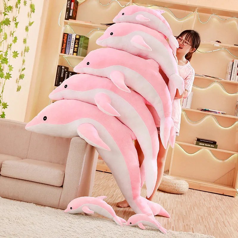 1.4m 1.6m Big SizeDolphins Plush Toy Dolphin Soft Stuffed Toy Pink and Blue Color Dolphin Doll Gift For Girls Kids Birthday
1.4m 1.6m Big SizeDolphins Plush Toy Dolphin Soft Stuffed Toy Pink and Blue Color Dolphin Doll Gift For Girls Kids Birthday