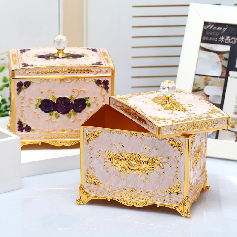 Europe metal Cosmetic storage box table jewelry storage boxes desktop organizer for home decorative Cotton swab box Z145
Europe metal Cosmetic storage box table jewelry storage boxes desktop organizer for home decorative Cotton swab box Z145