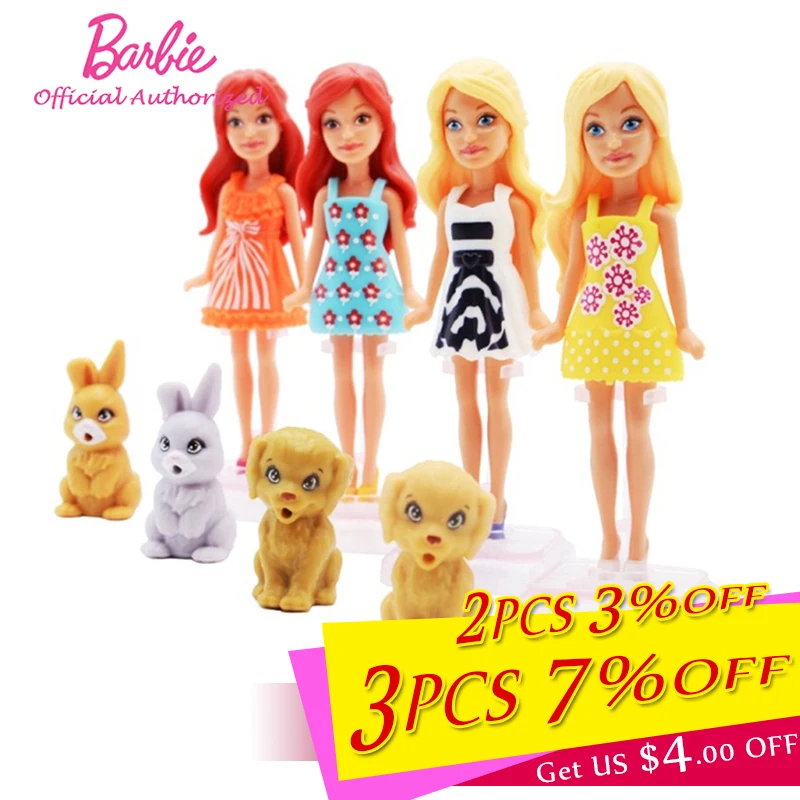 Fashion Mini Barbie Doll 12 Style Clothes Pretend Toy Little Pocket Barbie Toy cute Puppy For Kid Toy Birthday Gift DVT52
Fashion Mini Barbie Doll 12 Style Clothes Pretend Toy Little Pocket Barbie Toy cute Puppy For Kid Toy Birthday Gift DVT52