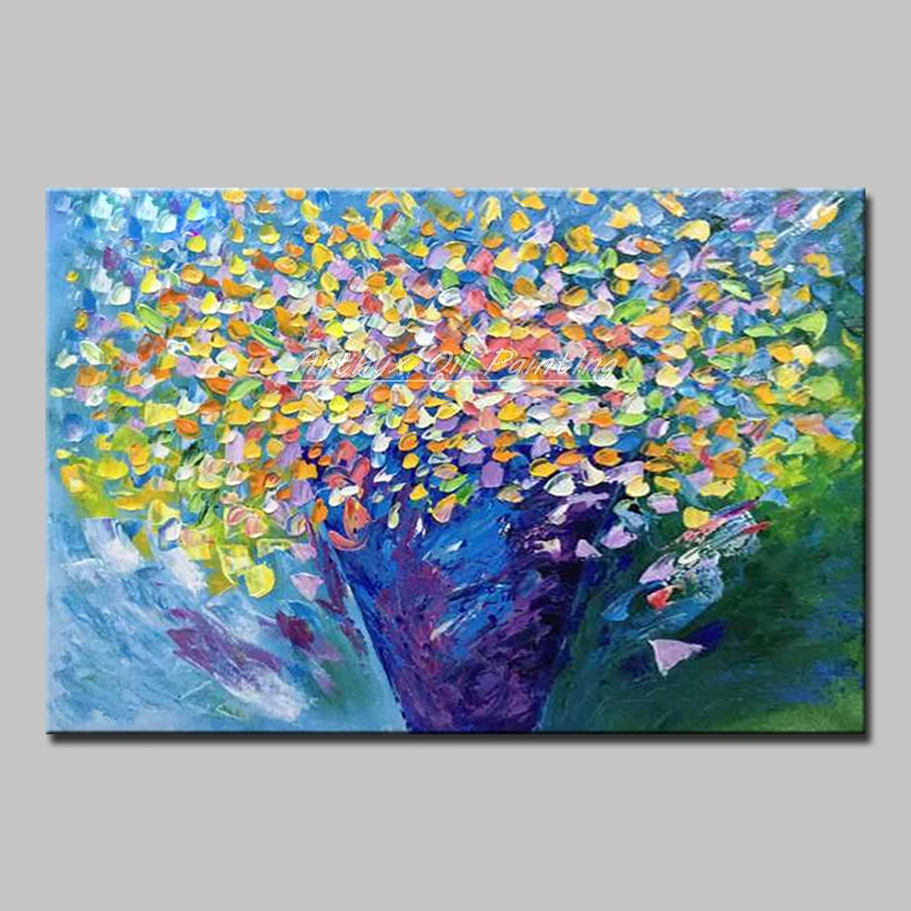 Arthyx Art Hand Painted Knife Flower Oil Painting Modern Abstract Wall Art Canvas Picture Poster For Living Room Home Decoration
Arthyx Art Hand Painted Knife Flower Oil Painting Modern Abstract Wall Art Canvas Picture Poster For Living Room Home Decoration