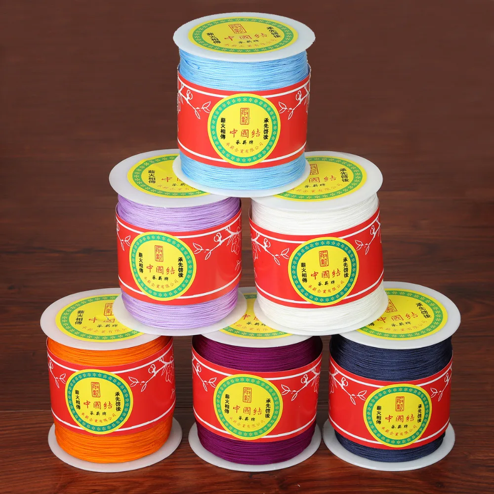 1mm 1.5mm Chinese Knot Macrame None Elastic Nylon Thread Cord String for Jewelry Making DIY Bracelet Braided Necklace Beading
1mm 1.5mm Chinese Knot Macrame None Elastic Nylon Thread Cord String for Jewelry Making DIY Bracelet Braided Necklace Beading