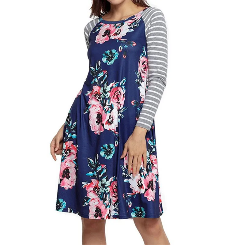 Women Summer Dress Floral Loose Dress Beach Casual Loose A-line Dresses Ladies Striped Pattern Patchwork Print Vestidos Female
Women Summer Dress Floral Loose Dress Beach Casual Loose A-line Dresses Ladies Striped Pattern Patchwork Print Vestidos Female