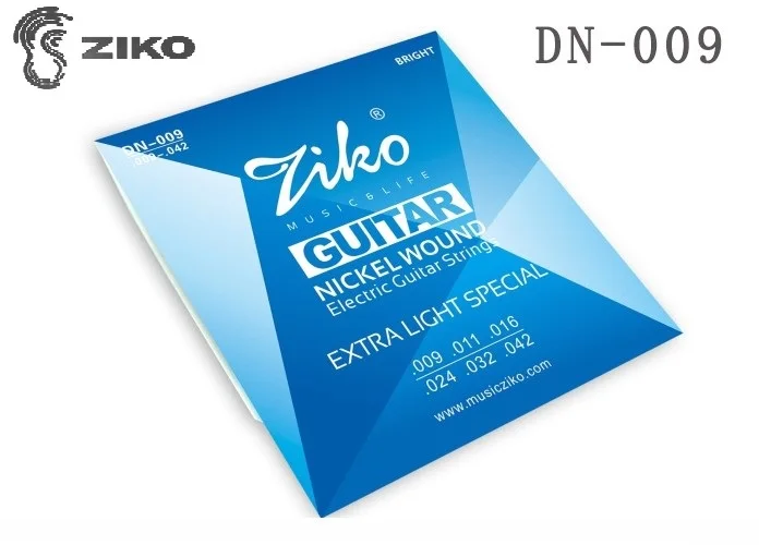 Ziko DN-009 струна для начинающих с никелевой обмоткой Струны для электрогитары, дополнительный свет специальный 09-42
Ziko DN-009 струна для начинающих с никелевой обмоткой Струны для электрогитары, дополнительный свет специальный 09-42