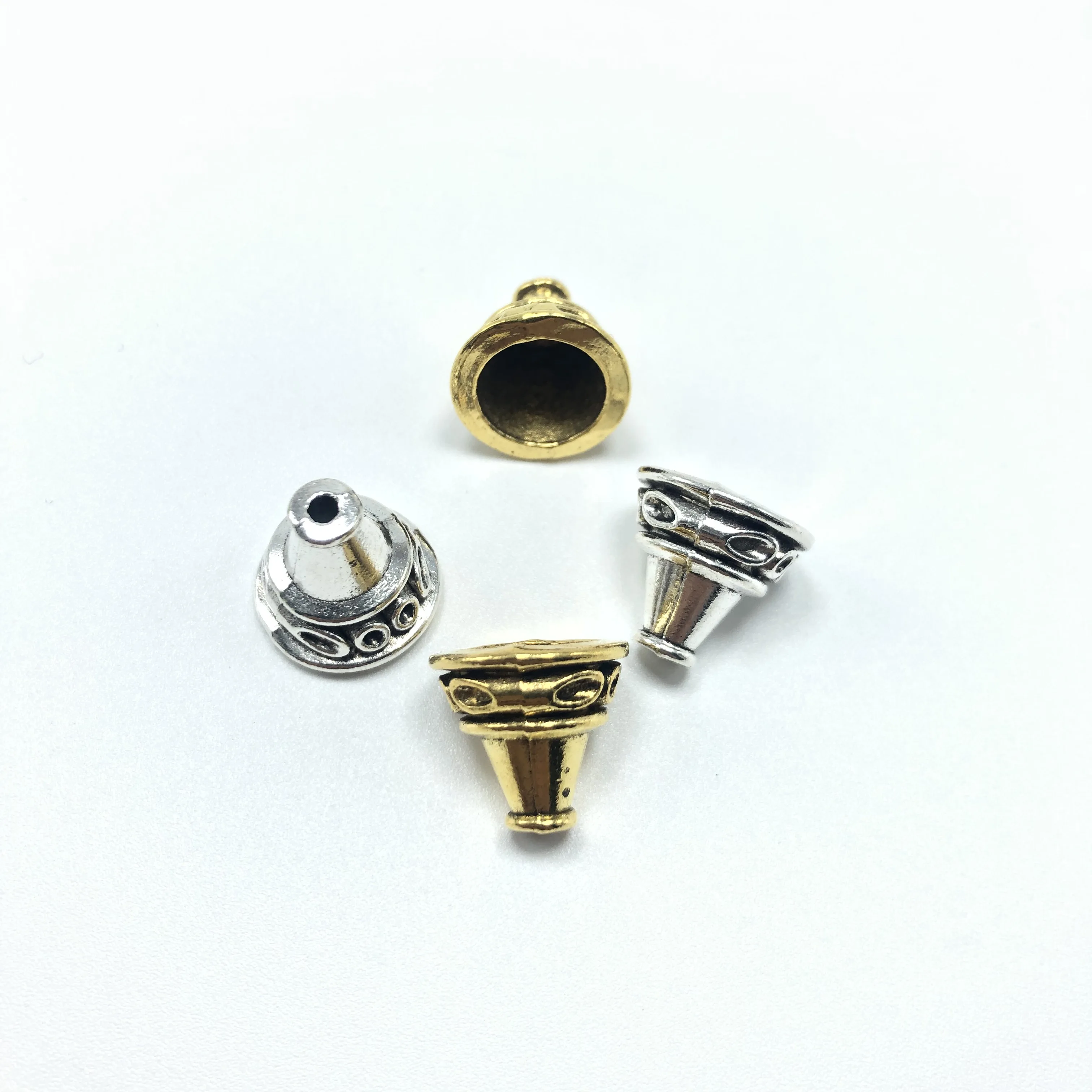 JunKang 15pcs 13x14mm Bead Caps End Receptacle Flower Torus Diy Spaced Apart Jewelry Accessories | Украшения и аксессуары