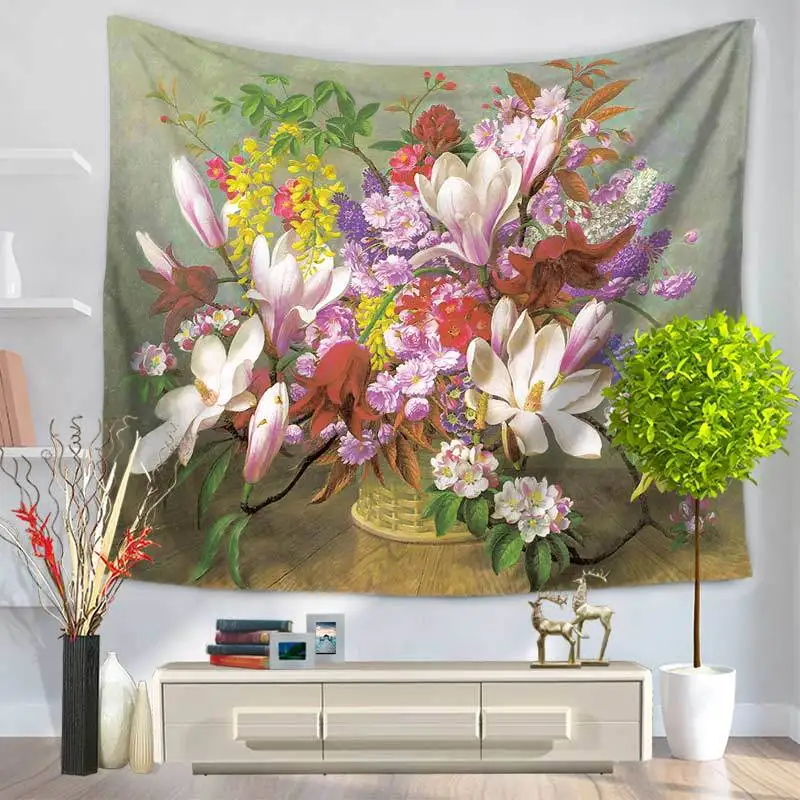 Home Decorative Wall Hanging Carpet Tapestry 130x150cm Rectangle Bedspread Flower Painting Pattern GT1116
Home Decorative Wall Hanging Carpet Tapestry 130x150cm Rectangle Bedspread Flower Painting Pattern GT1116