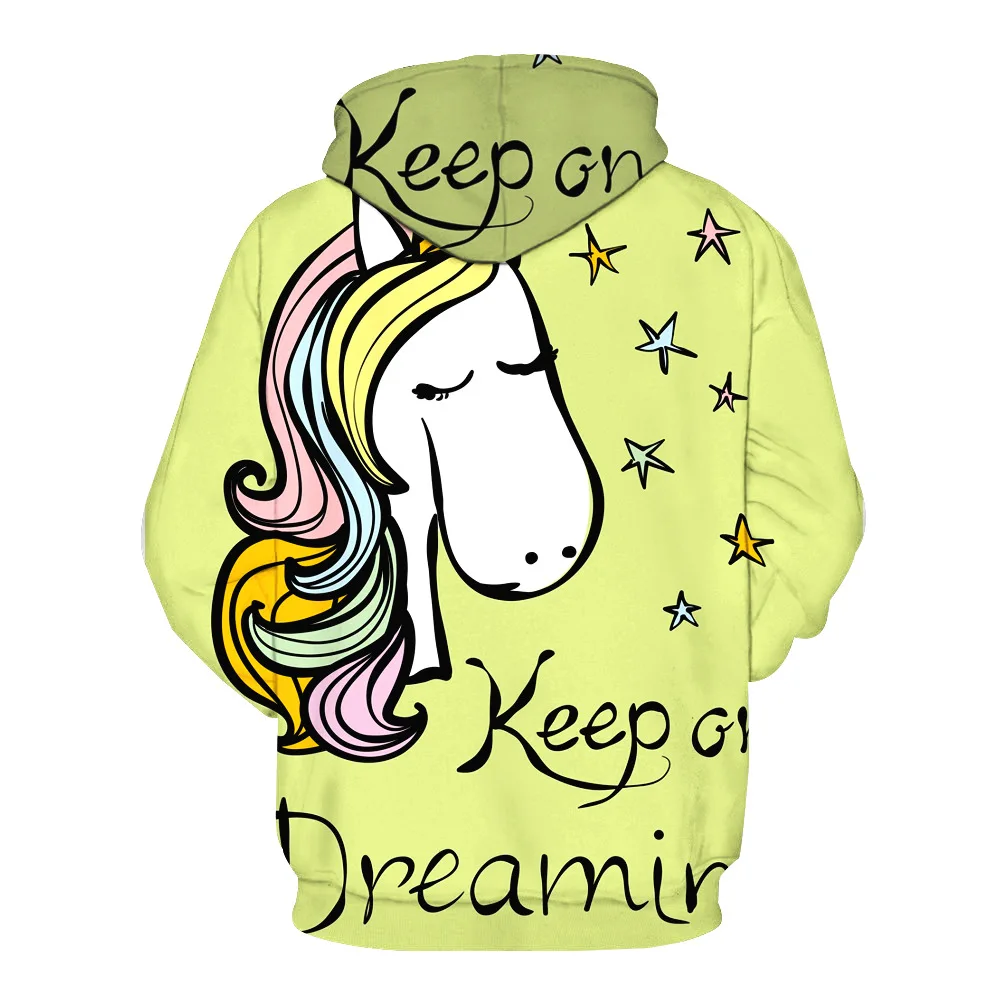 Girls 4-12 Y Spring Autumn Hooded Long Sleeve 3D Digital Print Dreaming Unicorn Pattern Hoodies Casual Loose Fit Girls Hoodies
Girls 4-12 Y Spring Autumn Hooded Long Sleeve 3D Digital Print Dreaming Unicorn Pattern Hoodies Casual Loose Fit Girls Hoodies