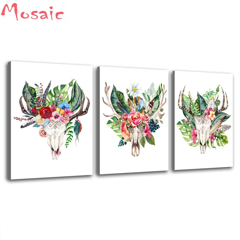 3pcs Antlers Greenery Flowers Decoration diamond mosaic full square diamond embroidery crafts diamond painting cross stitch kits
3pcs Antlers Greenery Flowers Decoration diamond mosaic full square diamond embroidery crafts diamond painting cross stitch kits