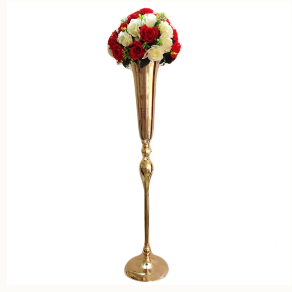 100cm Tall Metal Gold Flower Vase Trumpet Vases Wedding Decoration Table Centerpiece Walkway Aisle Decor
100cm Tall Metal Gold Flower Vase Trumpet Vases Wedding Decoration Table Centerpiece Walkway Aisle Decor