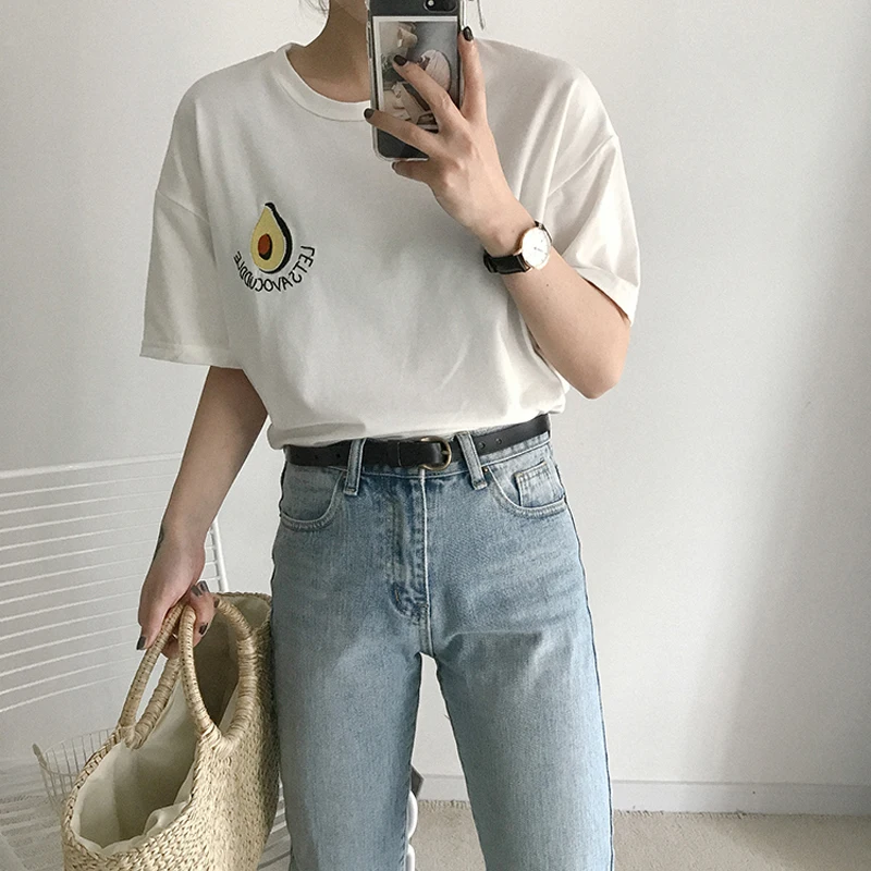 2022 New Cute Embroidery Short Sleeve T Shirt Women Summer Small Fresh Tshirt Harajuku T-shirt Femme Casual Tops
2022 New Cute Embroidery Short Sleeve T Shirt Women Summer Small Fresh Tshirt Harajuku T-shirt Femme Casual Tops
