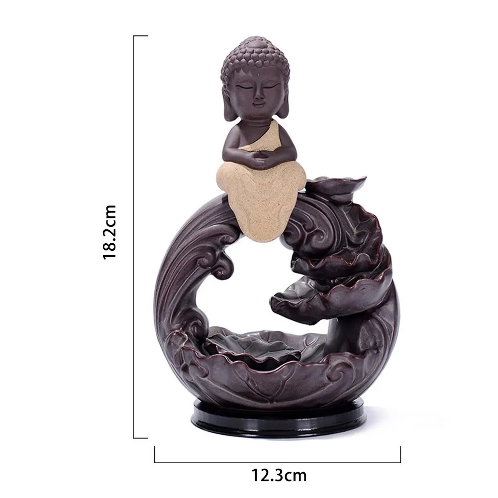 Ceramic Backflow Cone Stick Incense Burner Gift Ornaments Creative Little Monk Incense Holders Burners Home Car Decoration
Ceramic Backflow Cone Stick Incense Burner Gift Ornaments Creative Little Monk Incense Holders Burners Home Car Decoration