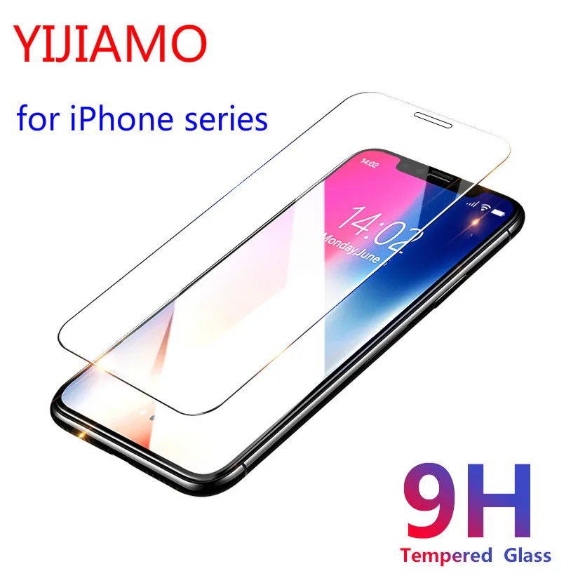 Защита для экрана из закаленного стекла iPhone 7 8 X XR XS Max Защитная пленка iphone 4 4S 5S 5C 5 SE