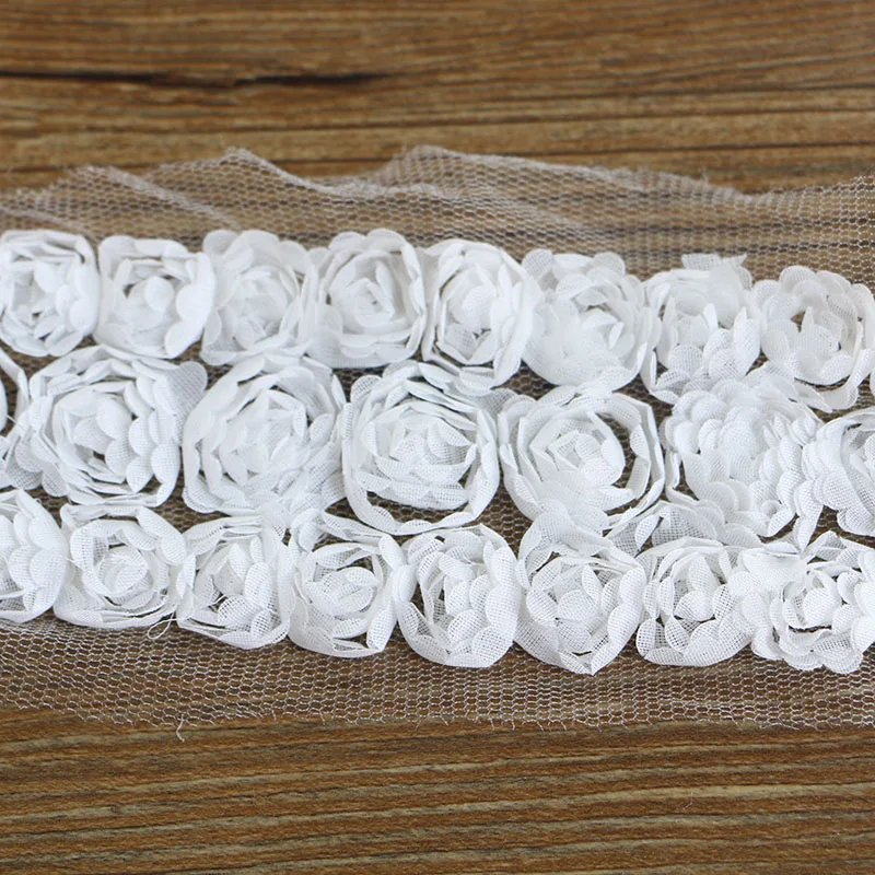 3-8CM 2yard/lot Rose Flower Chiffon Embroidered Lace Trim Ribbon Fabric Sewing Craft Patchwork Handmade DIY for Costume Decor
3-8CM 2yard/lot Rose Flower Chiffon Embroidered Lace Trim Ribbon Fabric Sewing Craft Patchwork Handmade DIY for Costume Decor
