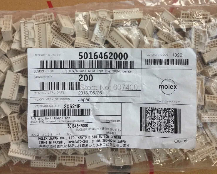 5016462000 CONN приемник 20POS 2 мм MOLEX Соединители Клеммы корпуса 100% новые оригинальные детали 501646-2000
5016462000 CONN приемник 20POS 2 мм MOLEX Соединители Клеммы корпуса 100% новые оригинальные детали 501646-2000