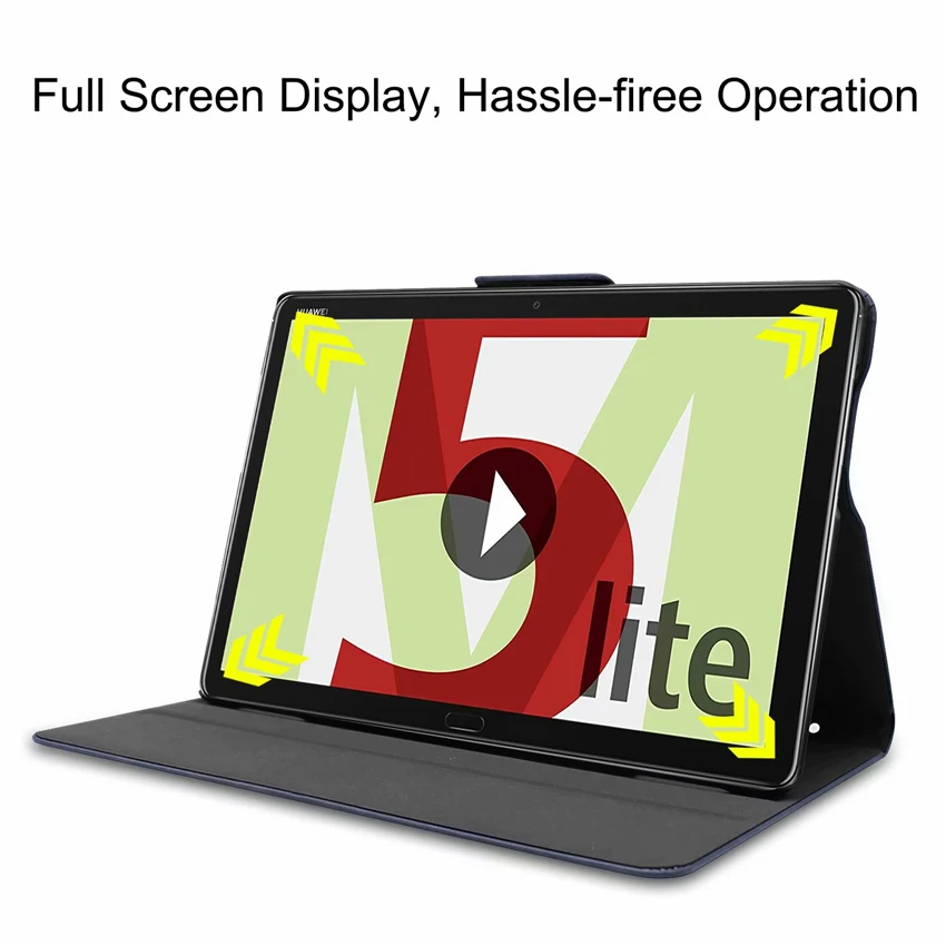Тонкий чехол для Huawei MediaPad M5 Lite 10 Mediapad L09 W09 1 дюйма PU умный чехол-подставка планшета