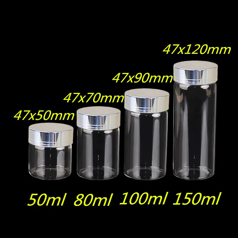 50ml 80ml 100ml 150ml Large Glass Bottles with Silver Screw Caps Empty Spice Bottles Jars Gift Crafts Vials 24pcs Free Shipping
50ml 80ml 100ml 150ml Large Glass Bottles with Silver Screw Caps Empty Spice Bottles Jars Gift Crafts Vials 24pcs Free Shipping